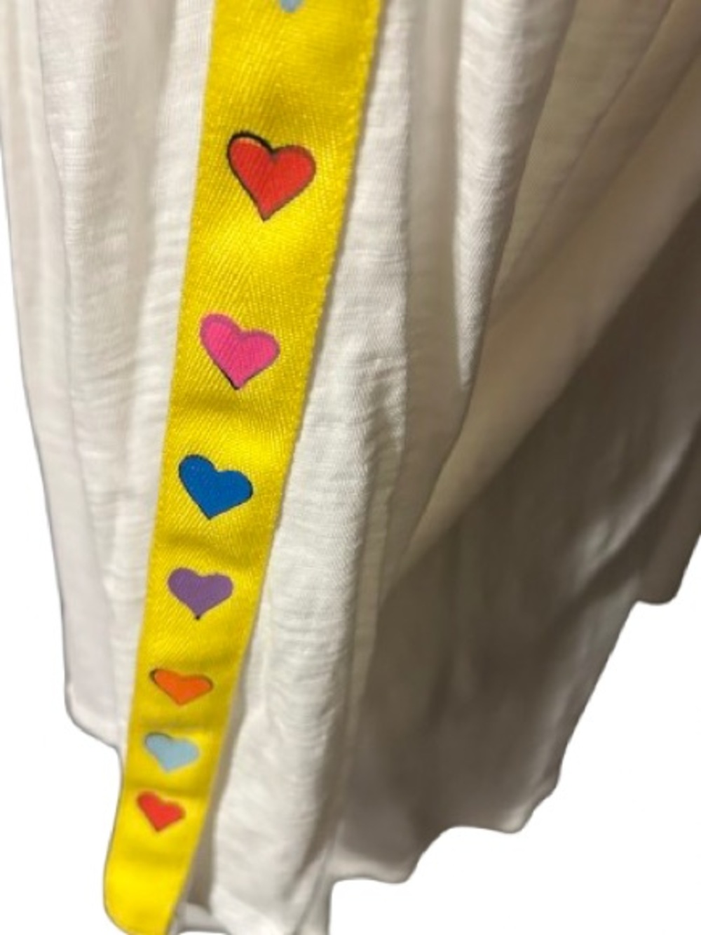100% Cotton Hearts TOP LIGNE Extra Large Multicolored Designe Long Sleeved Tee
